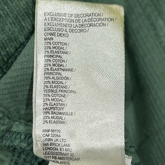 Anthropologie Pilcro Women Green Corduroy Flare Bootcut Leg Pants Size 32P 32X29 - Picture 7 of 12